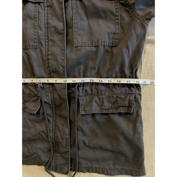 Universal Thread Womens Jacket Size Small Blue Canvas Utility Military Jacket - Picture 12 of 15